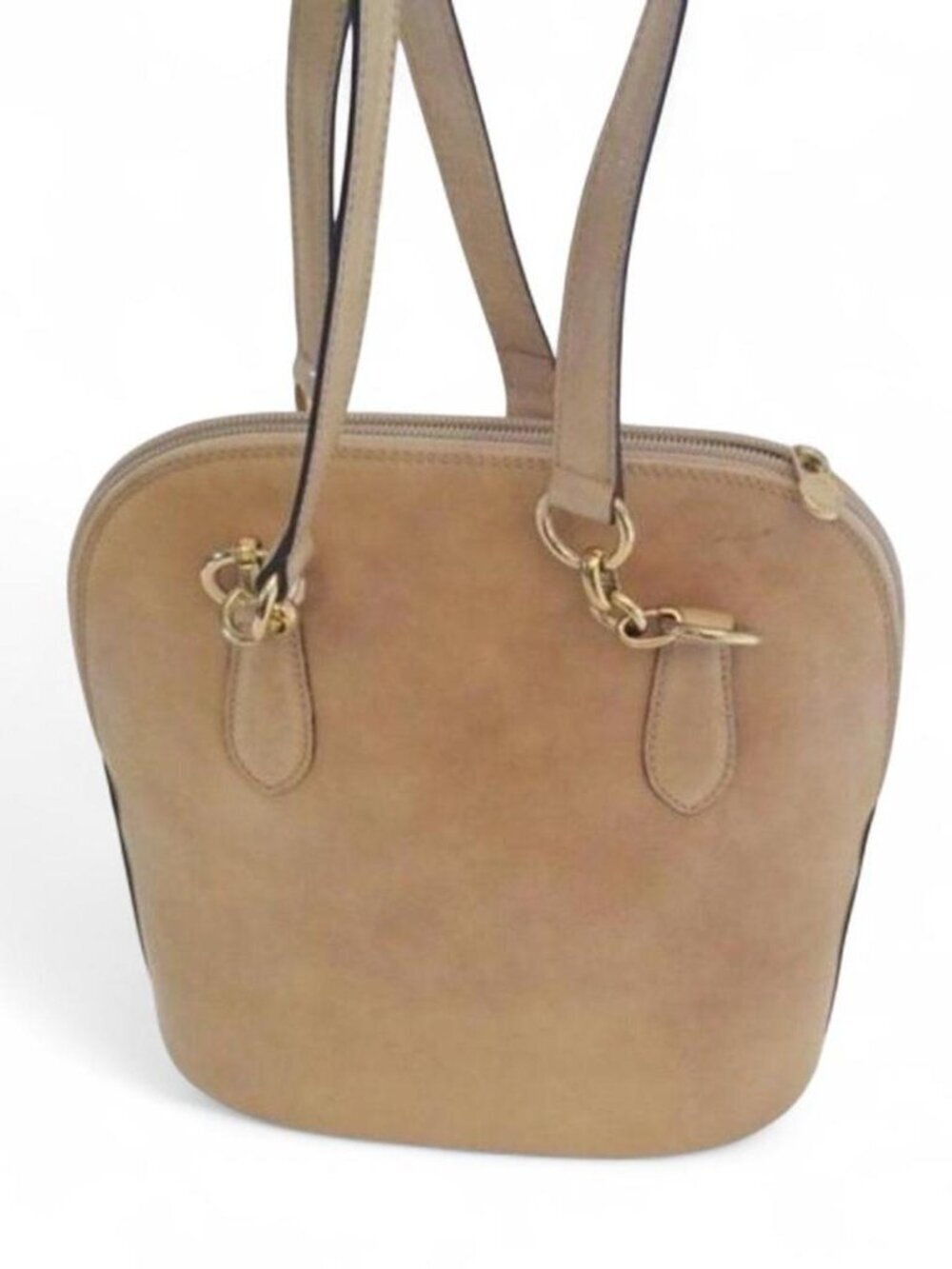 Saks Leather Beige shoulder bag